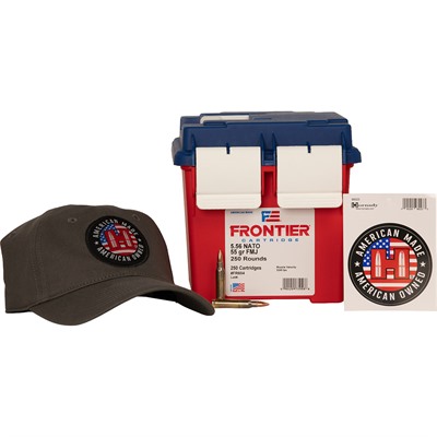 Frontier 5.56mm NATO 55gr Fmj 250/Ammo Can