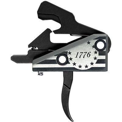 Special Edition 1776 Ar Trigger Curved Silver/Black