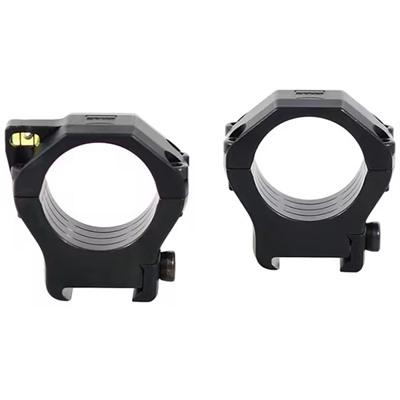 Precision Ultralight Ms Rings 34mm X-High (1.5") Black 2/Pk