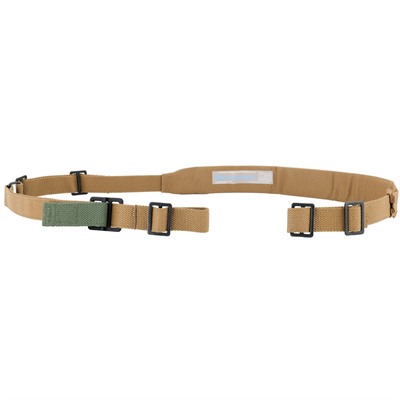 Padded Vickers Sling Machine Hardware Coyote Brown