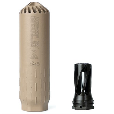 Flow 556k Multi-Cal QD Rifle Suppressor W/Flash Hider FDE