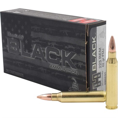 Black 223 Remington 62gr Fmj Full Metal Jacket 20/Box