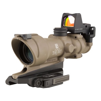 Acog Ecos 4x32mm Fixed Crosshair FDE W/QD Mount & RMR