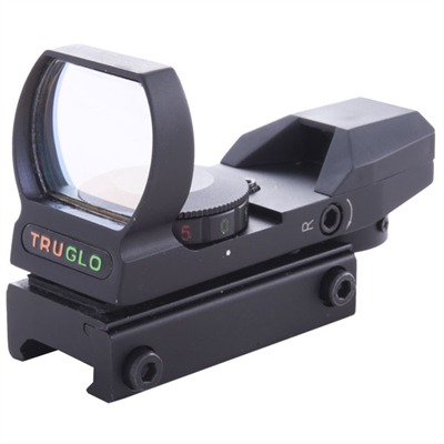 Multiple Reticle/Dual Color Open Red Dot Sight Black